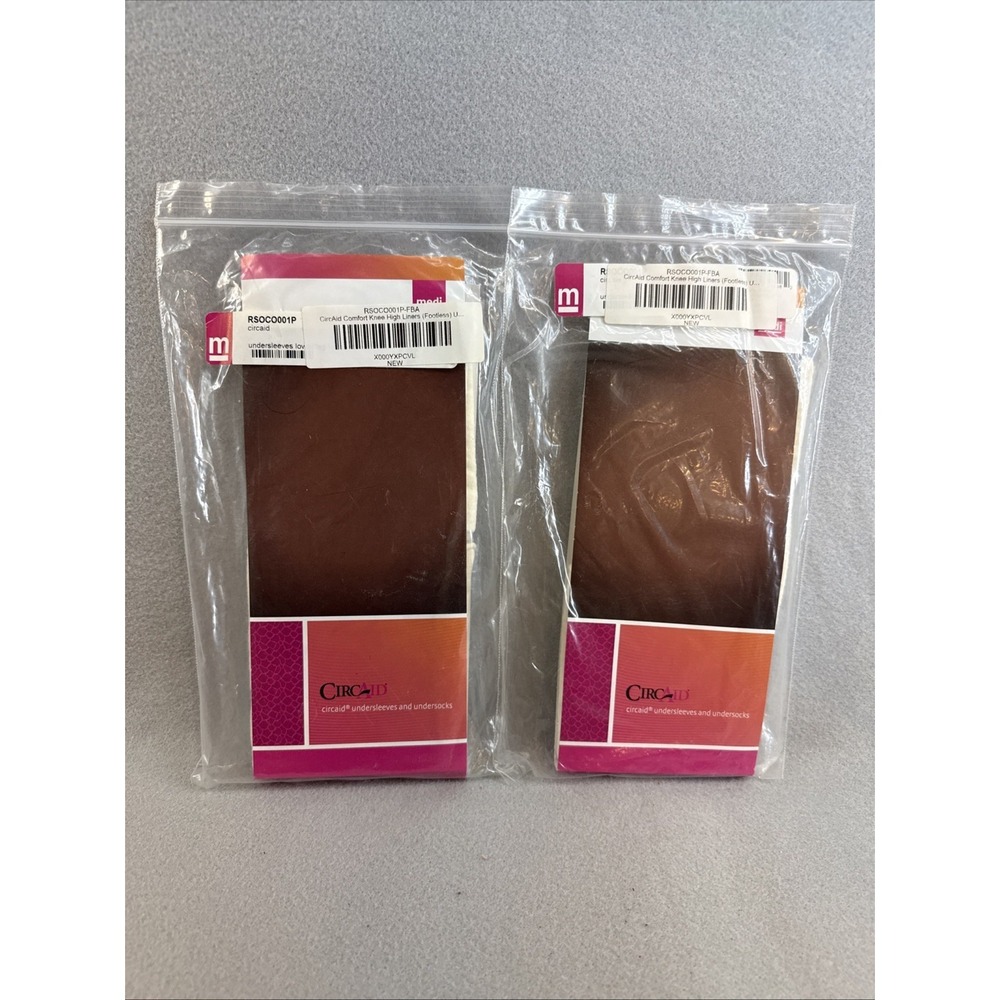 Lot-2 Medi Circaid Undersleeves Lower Leg‎ Lycra RSOCO001P Liners BEIGE 80cm NEW